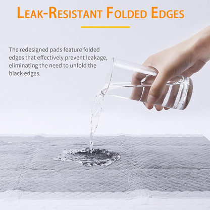 Dog and Puppy Pee Pads 100 Count, 23'' X 30'' Charcoal Odor-Control Puppy Pads with Leak-Proof Quick-Dry Design, Pet Training Pads for Potty Training Strong Absorbency